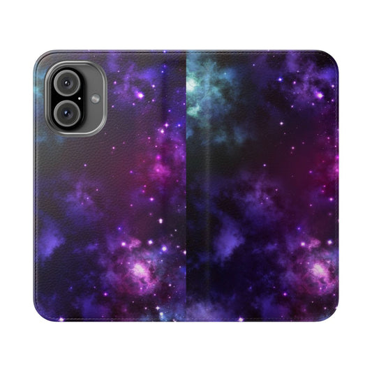 Galaxy space purple gradient phone case for iPhone and Samsung