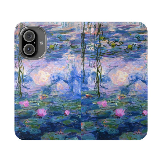 Artistic phone case featuring the iconic Water Lilies painting by Claude Monet