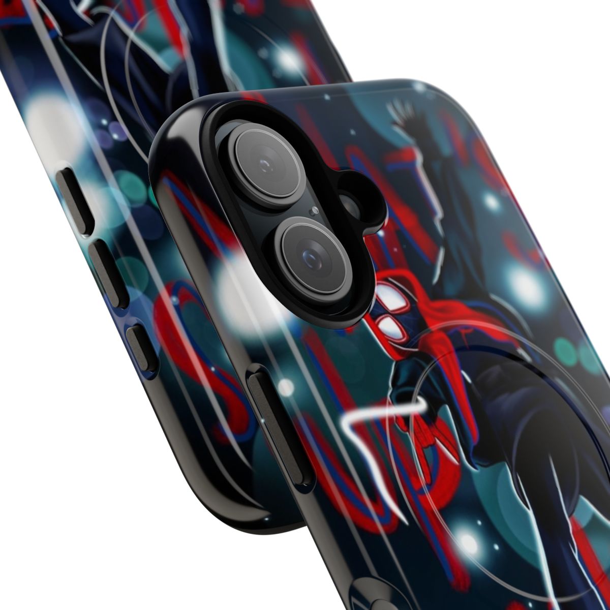 Miles Morales inspired magnetic tough phone case - Detail