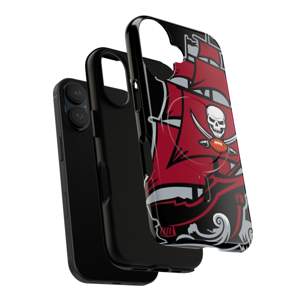 Magnetic tough phone case featuring the Tampa Bay Buccaneers logo - Layers