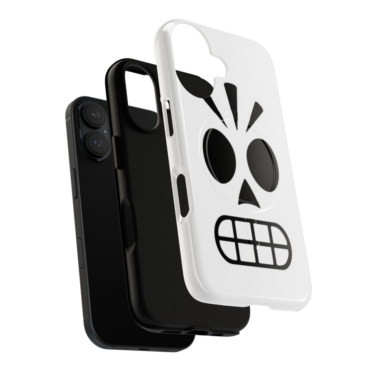 Retro-style iPhone case featuring the character Manny Calavera from the classic video game Grim Fandango - Layers