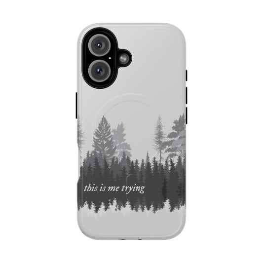 Magnetic tough phone case with Taylor Swift folklore and evermore design