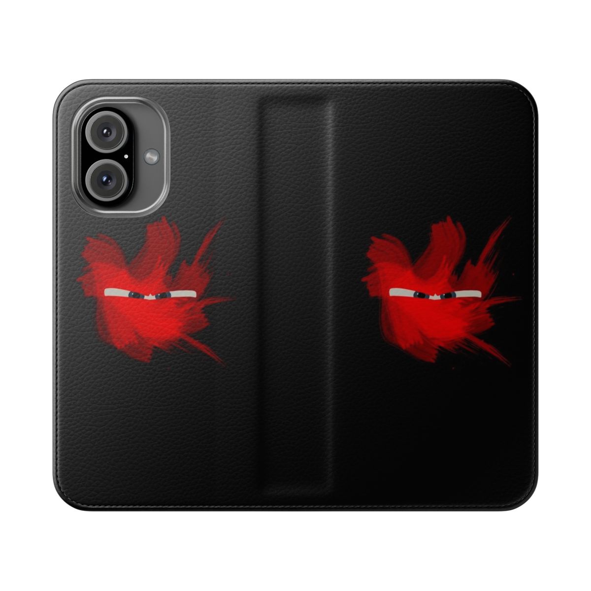 Lightning McQueen painting design on a flip cover phone case