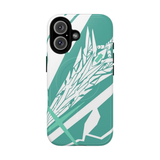 Magnetic protective phone case featuring Xenoblade Chronicles 2 design