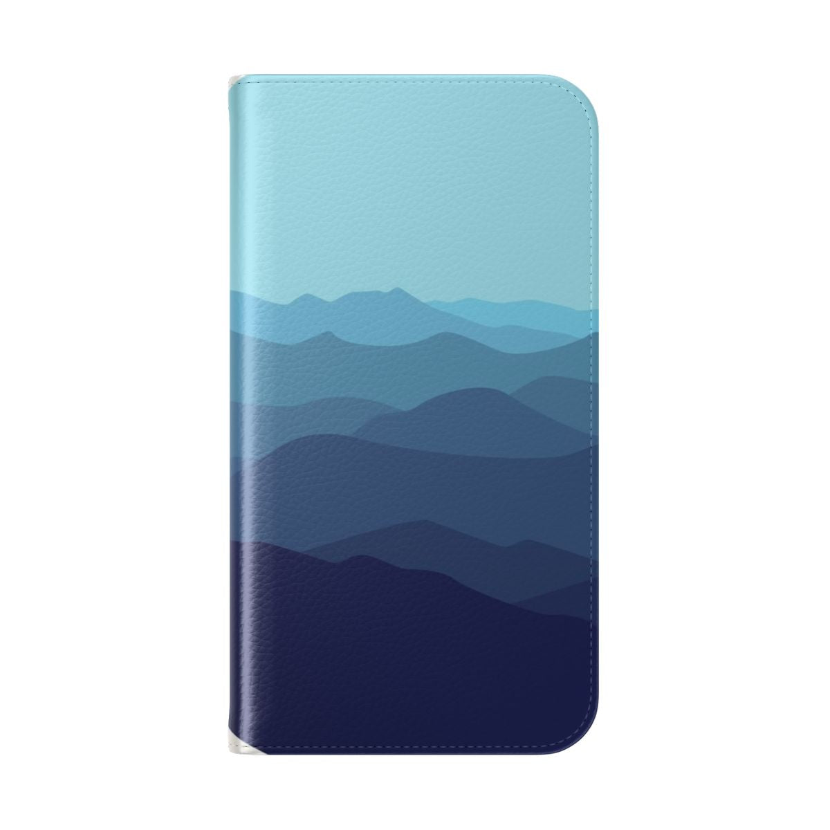 Blue Ridge Mountains Flip Cover Phone Case - Folded Back