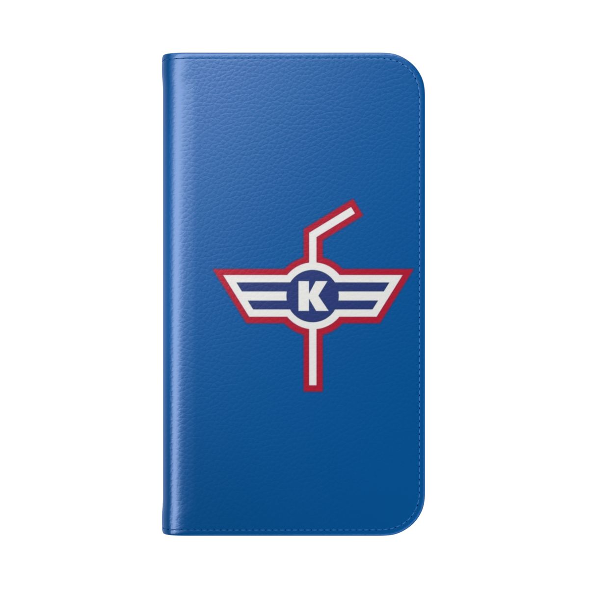 Ice hockey-themed phone case with the EHC Kloten team logo - Folded Back