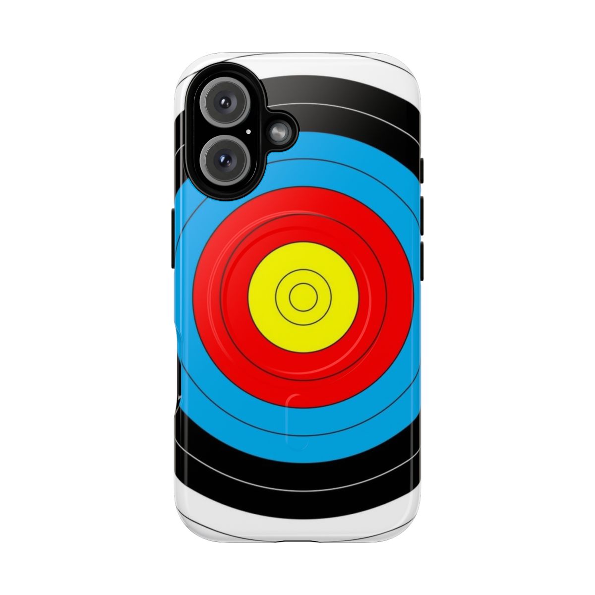 Archery target-themed magnetic tough phone case