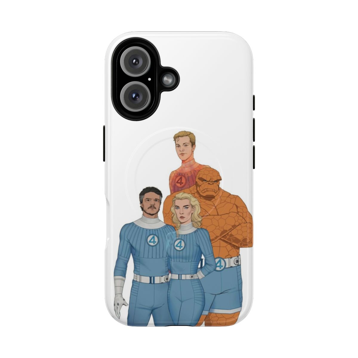 Fantastic 4-themed phone case with vibrant comic book-style design