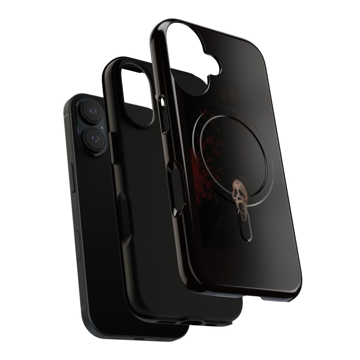 Magnetic Tough Horror Phone Cases with Scary Design - Layers