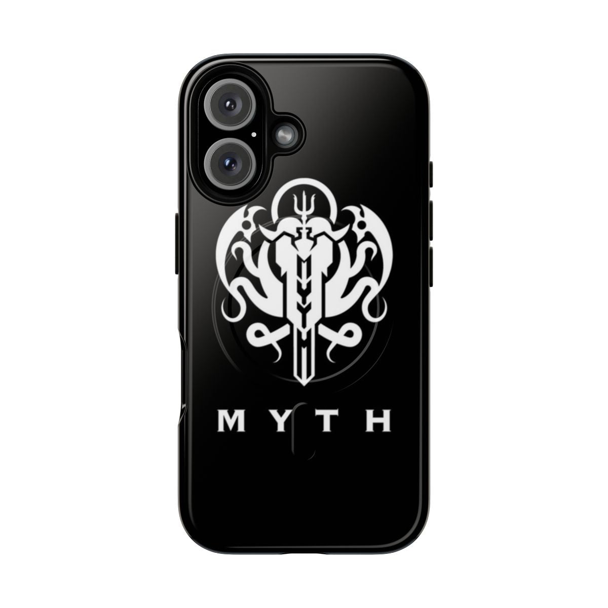 Holomyth-inspired magnetic tough phone case with Hololive EN characters