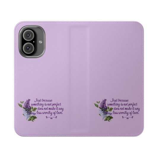 Bridgerton-Inspired Quote Phone Case - Flip Cover Design