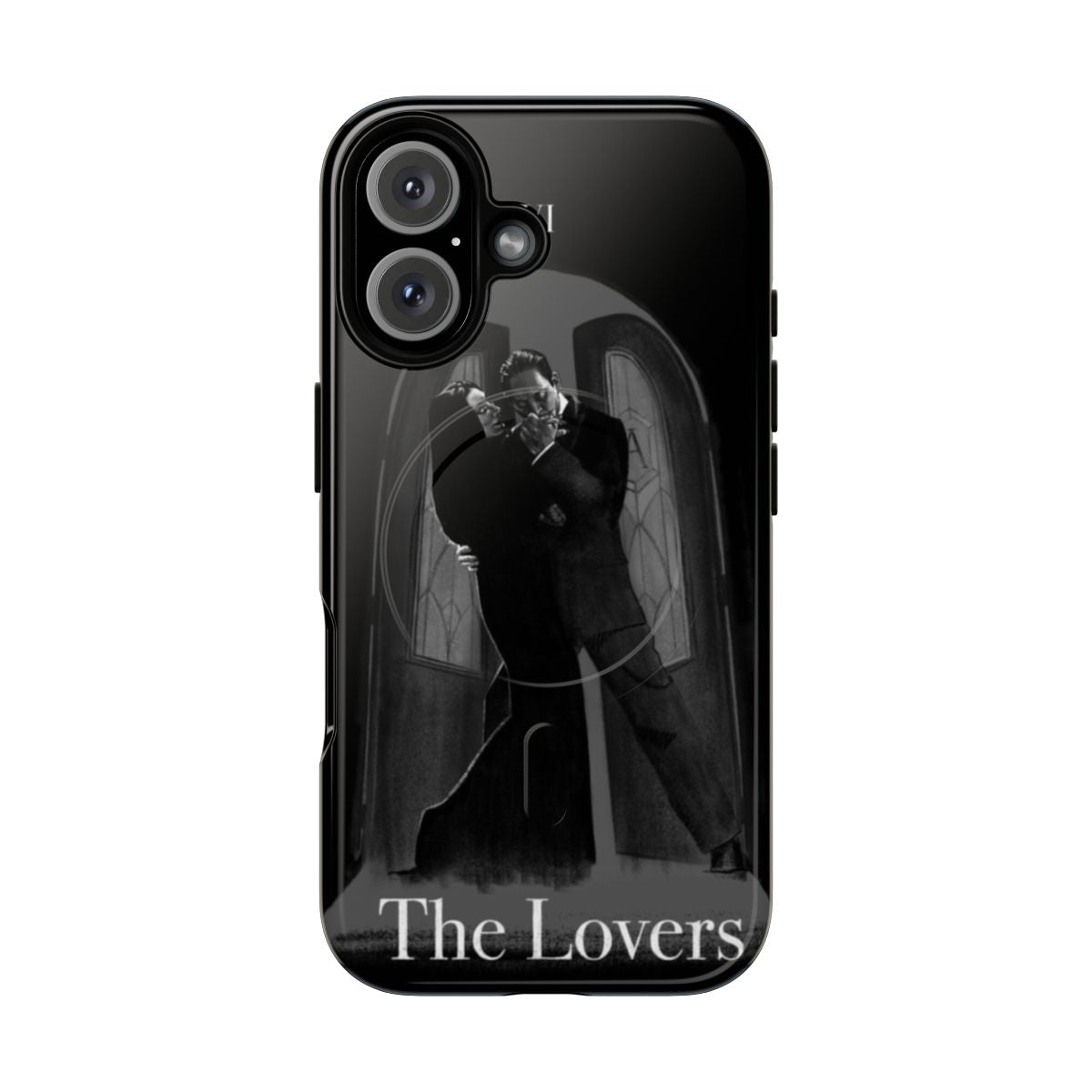 Nerdy Tarot Lovers Magnetic Tough Phone Case featuring Morticia and Gomez Addams from The Addams Family