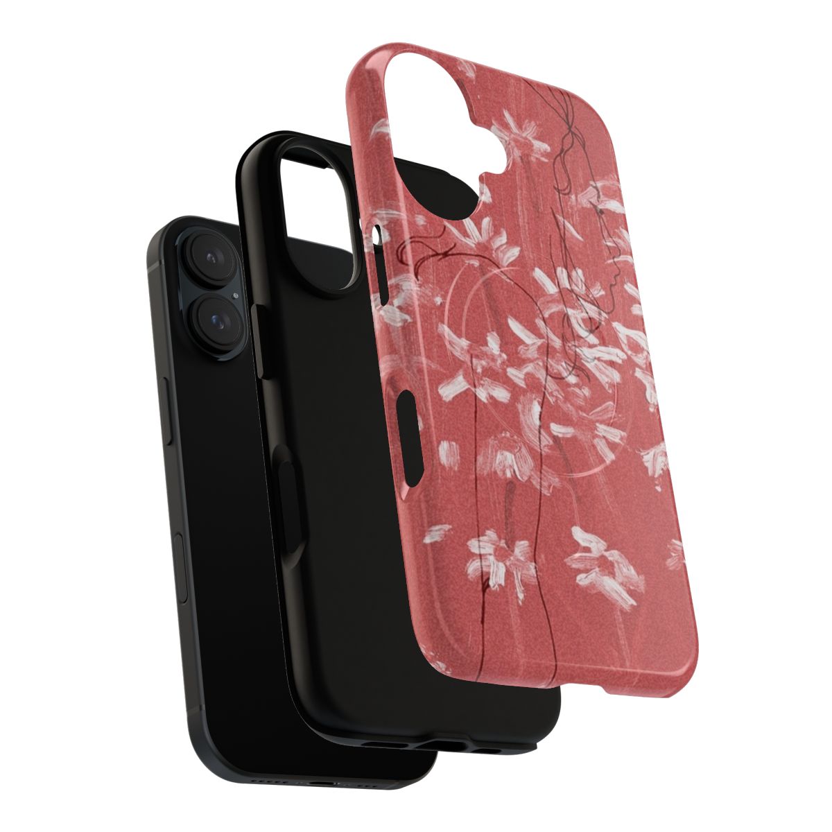 Magnetic tough phone case with a girl in red chapter 1 aesthetic design - Layers