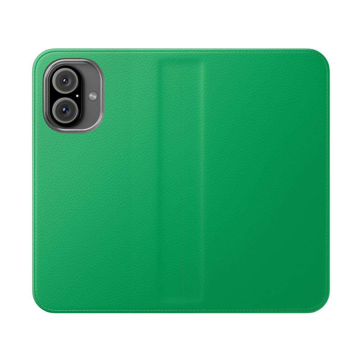 Kelly green flip cover phone case