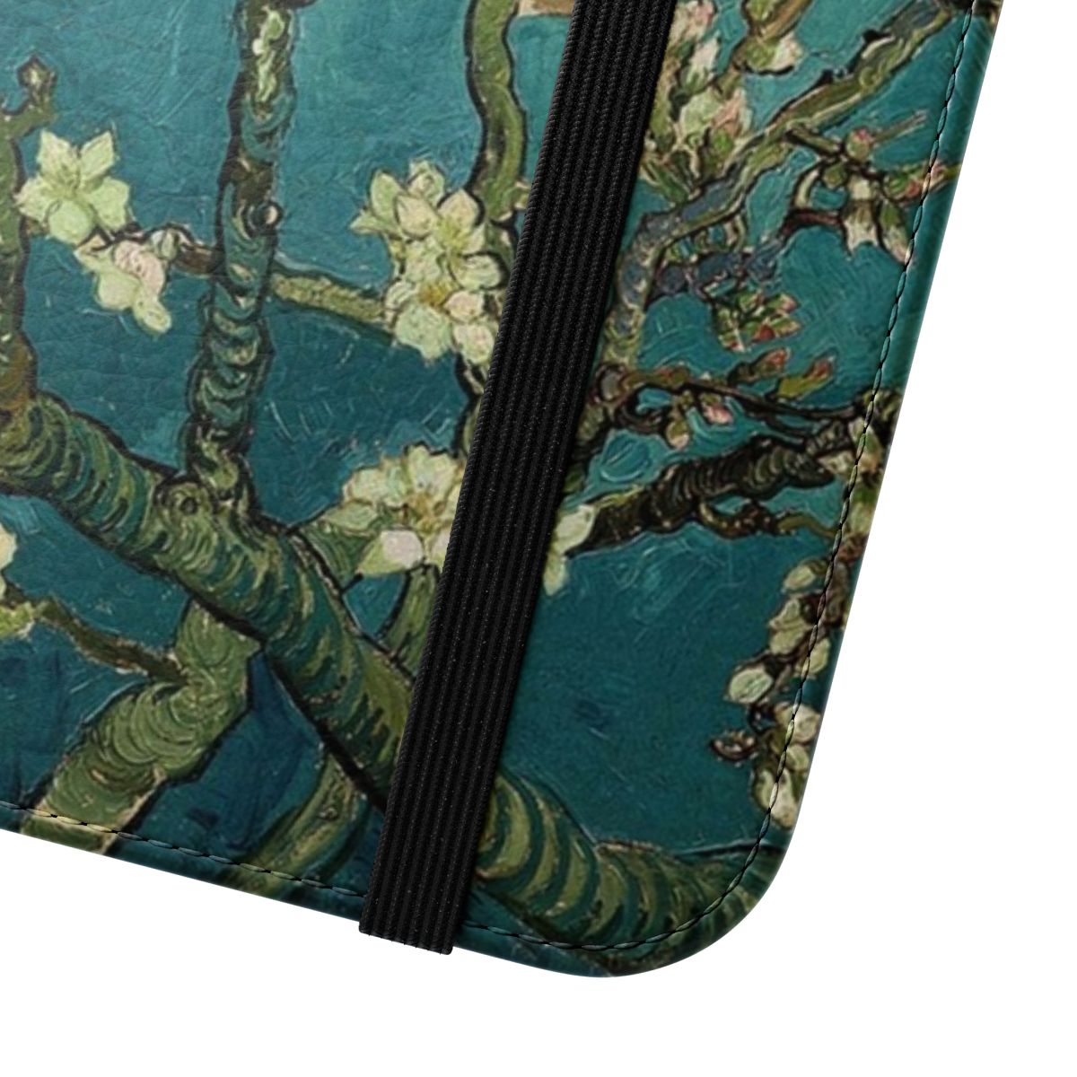 Blossoming Almond Tree inspired phone case with famous post-impressionist art by Vincent Van Gogh - Close Up