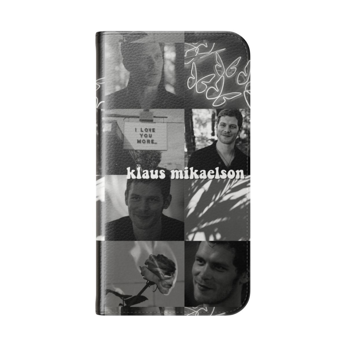 Klaus Mikaelson inspired personalized flip cover phone case - Folded Back