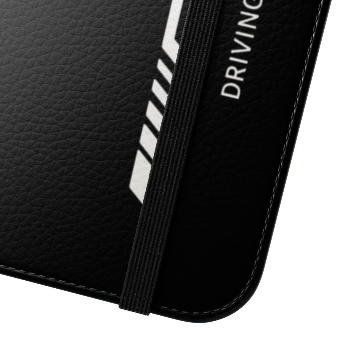 Sleek Mercedes-Benz AMG-inspired phone case with a premium flip cover design - Close Up