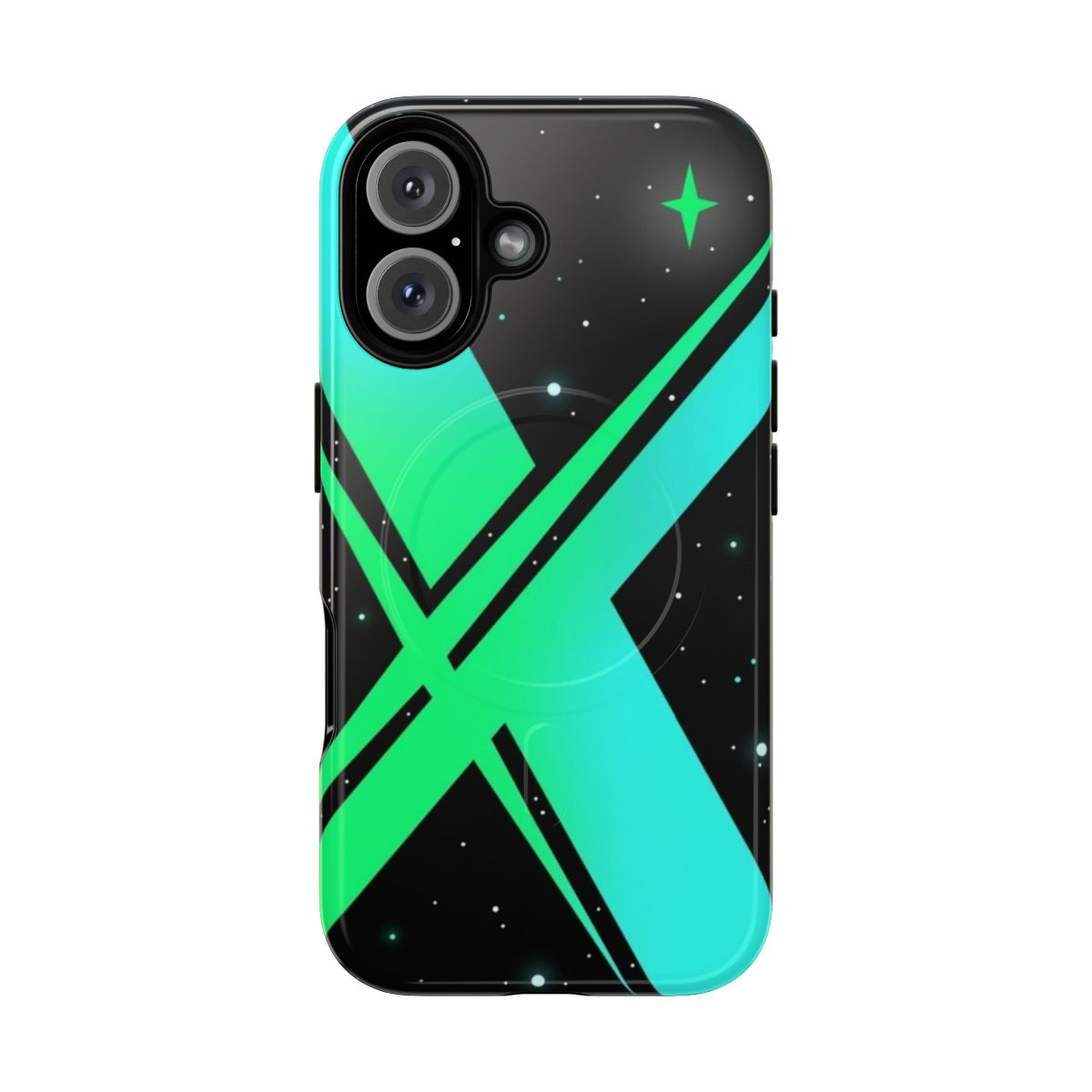 Xenoblade-inspired abstract pattern magnetic tough phone case