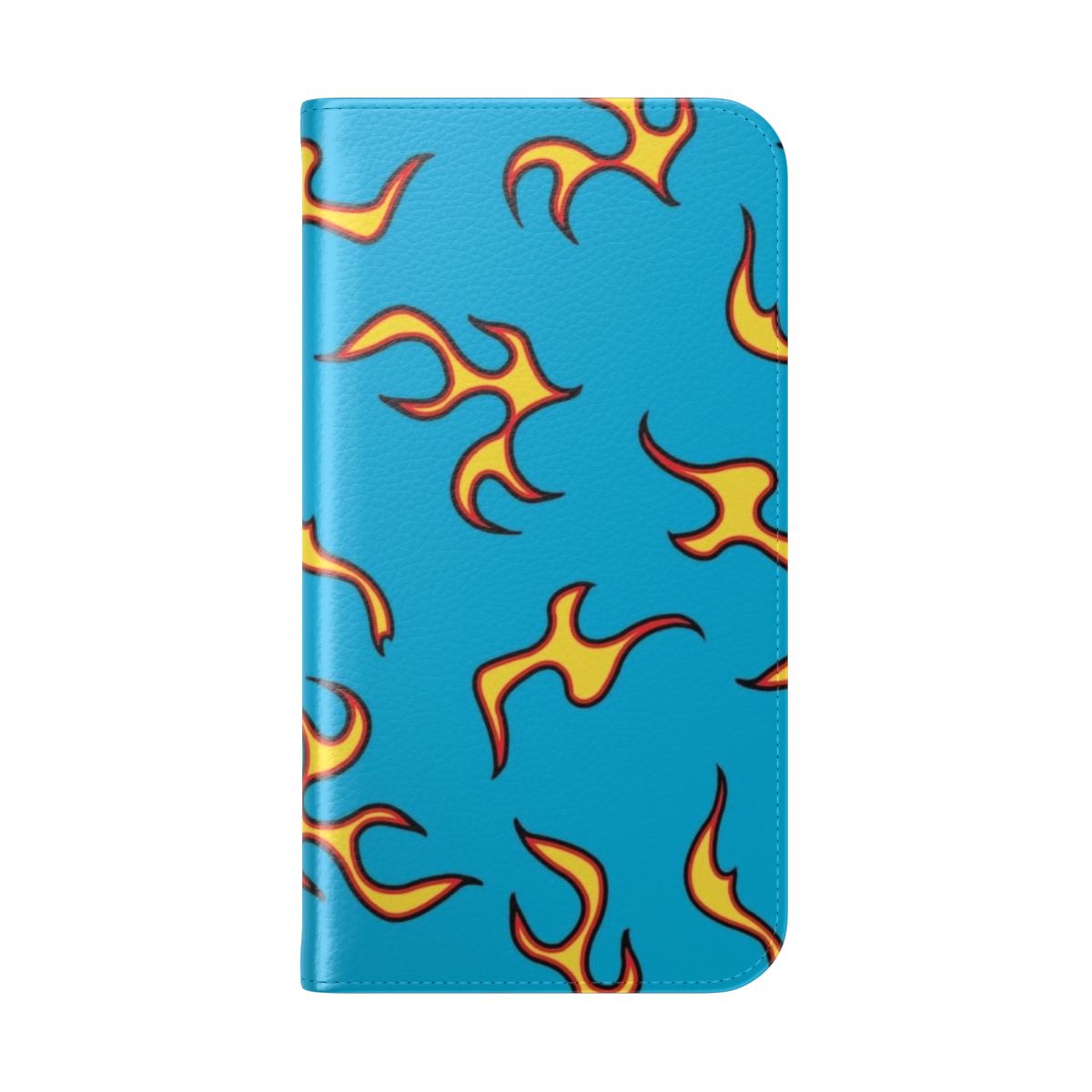 Blue flames and Flognaw Motors design phone case inspired by Tyler the Creator and Odd Future - Folded Back