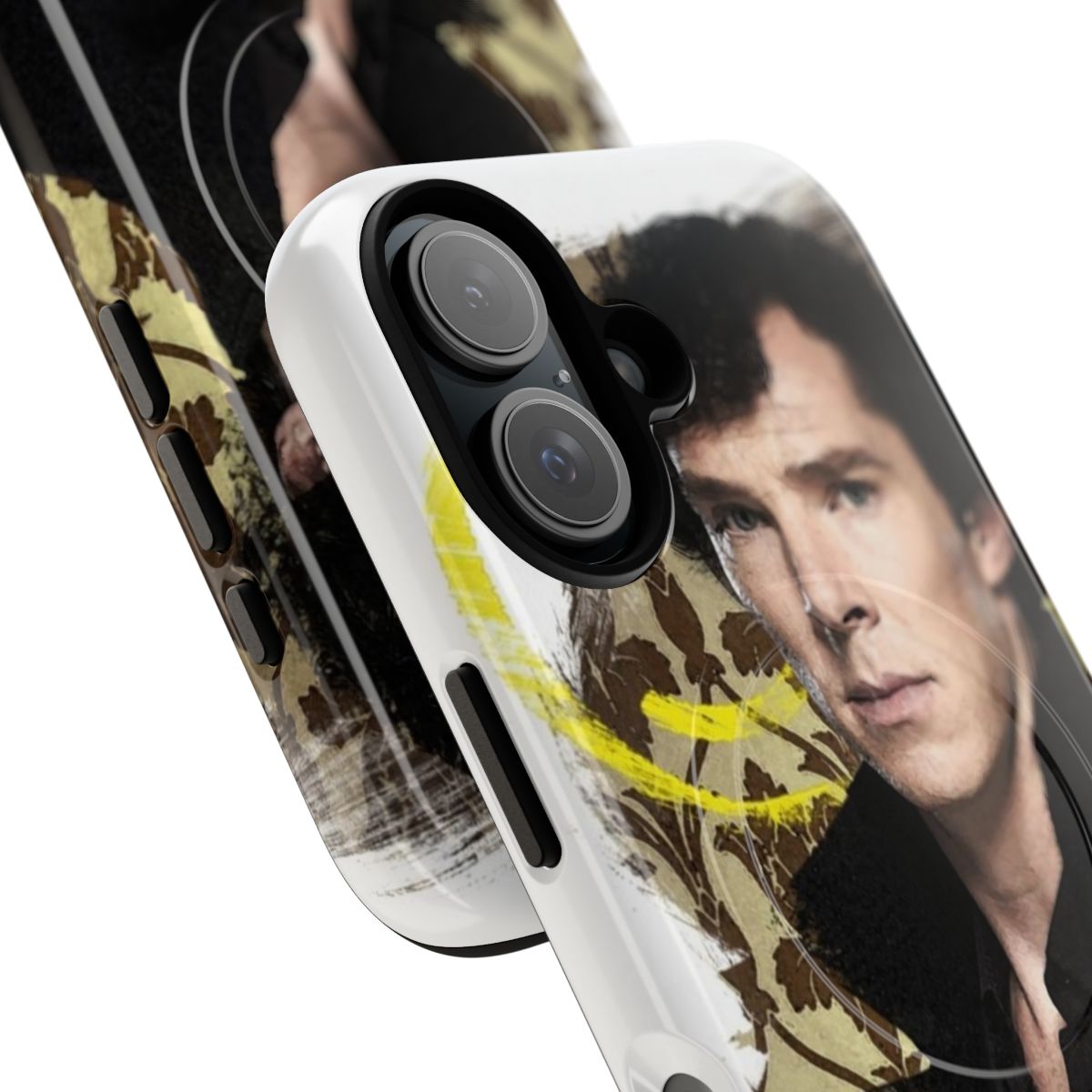 Magnetic tough phone case featuring Sherlock Holmes and Benedict Cumberbatch - Detail