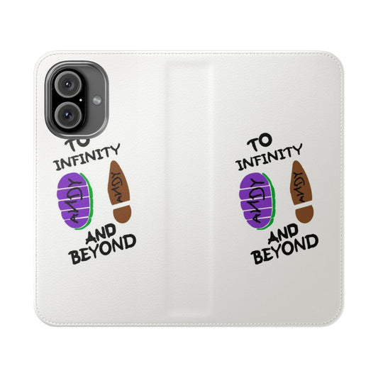 A colorful phone case with Toy Story-themed sticker designs, perfect for protecting your mobile device.