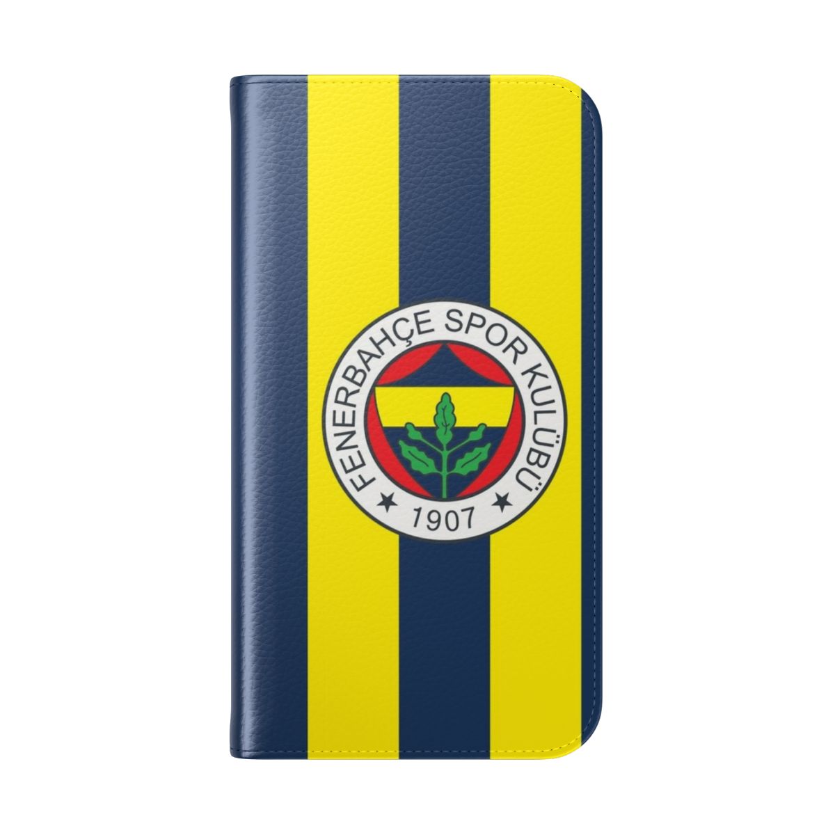 Fenerbahçe 1907 Inspired Flip Cover Phone Case - Folded Back