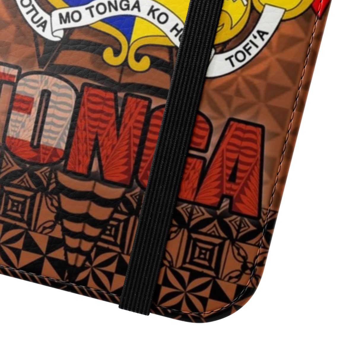 Polynesian-inspired Tonga phone case featuring vibrant Tongan designs - Close Up