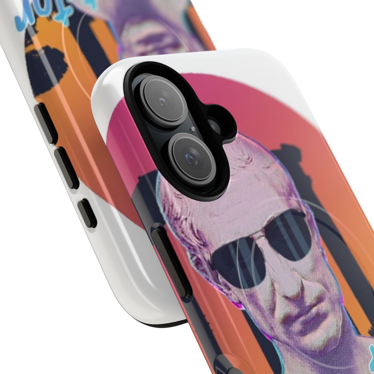 Magnetic tough phone case with Roman emperor and dictator for life design - Detail