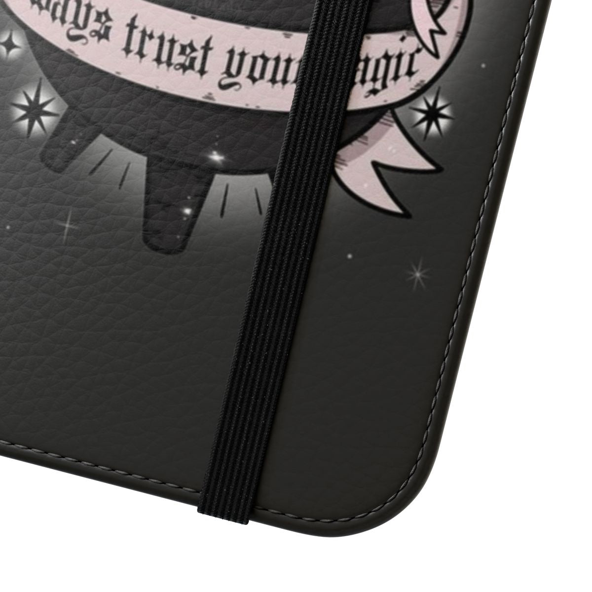 Bewitching phone case featuring a bubbling cauldron and mystic design. - Close Up