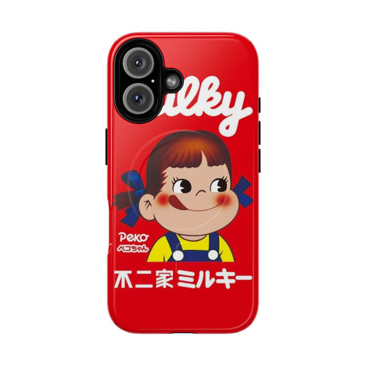 Colorful and adorable phone case featuring the popular Japanese character Peko-chan