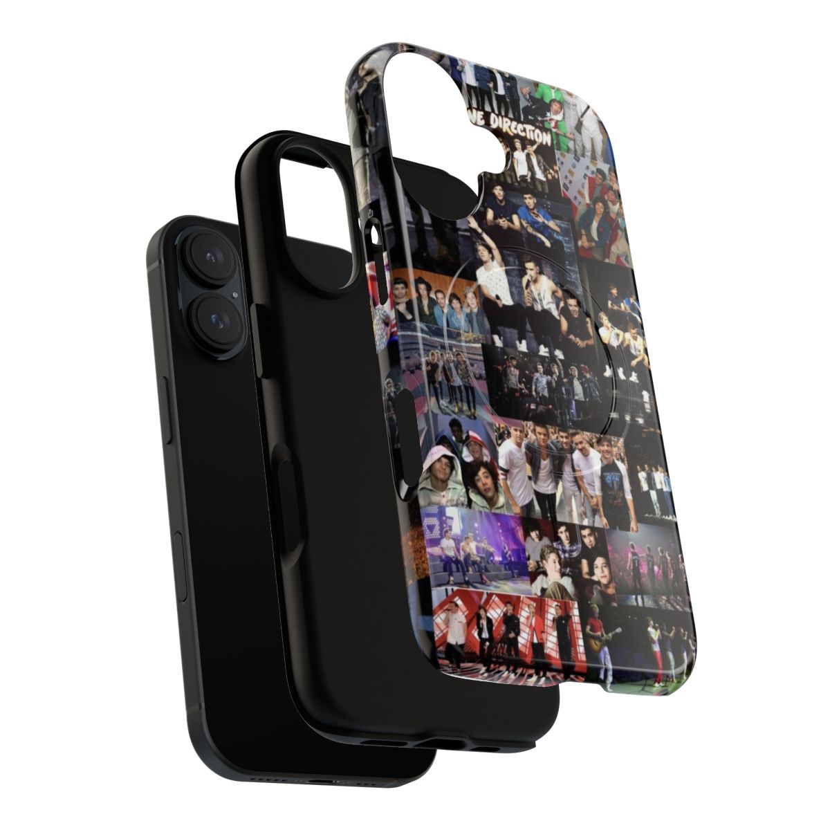 Durable one direction phone case with a magnetic closure - Layers