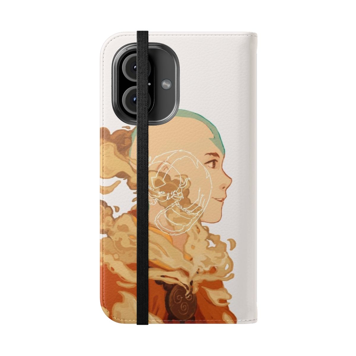 Aang from Avatar: The Last Airbender on a flip phone case - Folded Front