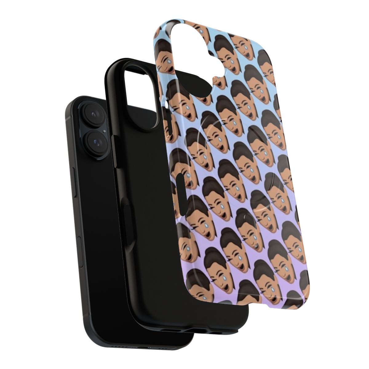 Magnetic tough phone case featuring a crying emoji graphic inspired by Kim Kardashian - Layers