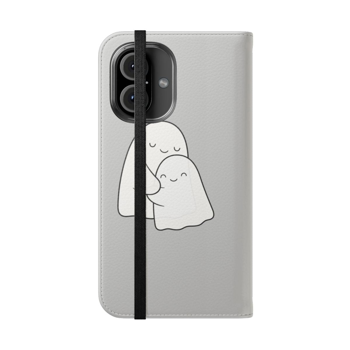 Soulful Ghostly Phone Case for Supernatural Connections - Folded Front