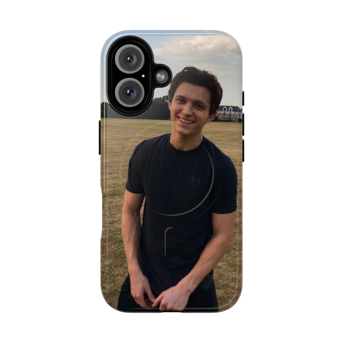 Marvel-inspired Tom Holland/Spider-Man themed magnetic tough phone case