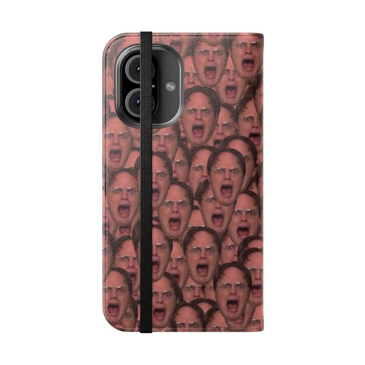 Dwight Schrute from The Office (U.S.) inspired flip cover phone case - Folded Front