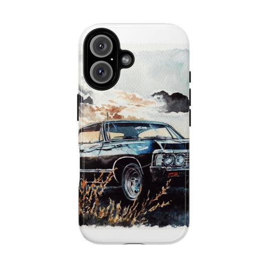 Supernatural-inspired magnetic tough phone case with supernatural design