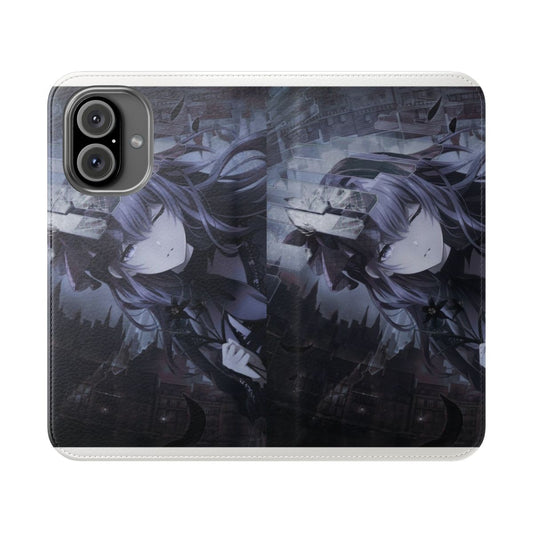 Anime-style flip phone case featuring characters from the Vocaloid series Nightcord at 25