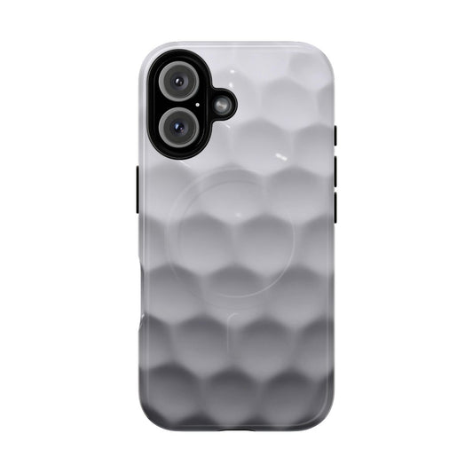 Tough, magnetic phone case with a golf theme