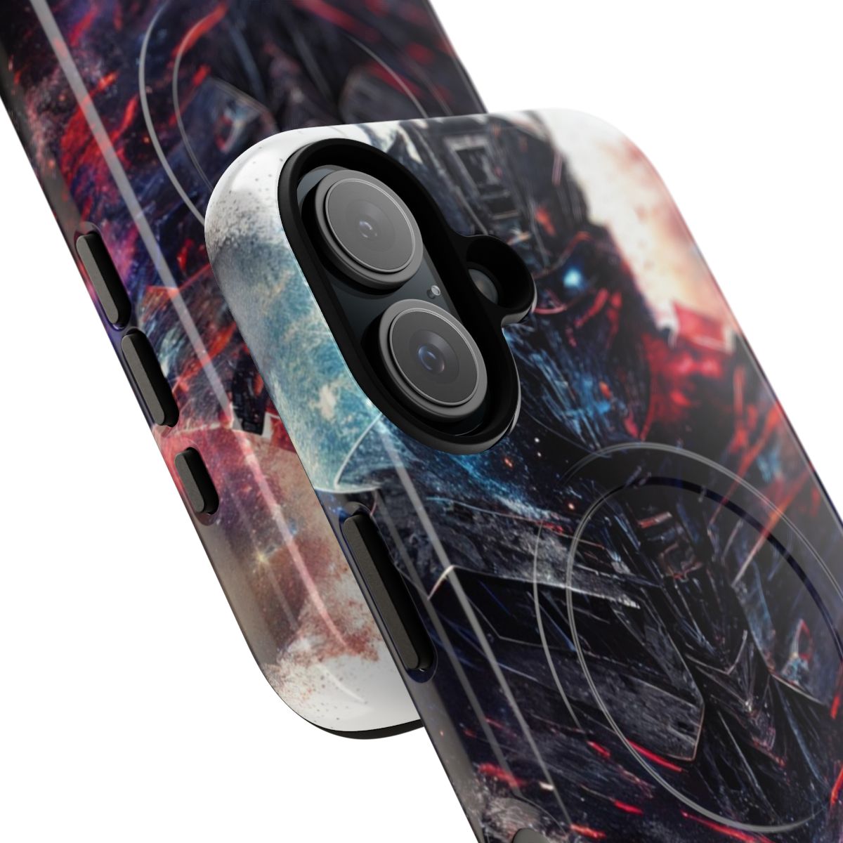 Magnetic tough phone case featuring the iconic Optimus Prime character from the Transformers sci-fi franchise. - Detail