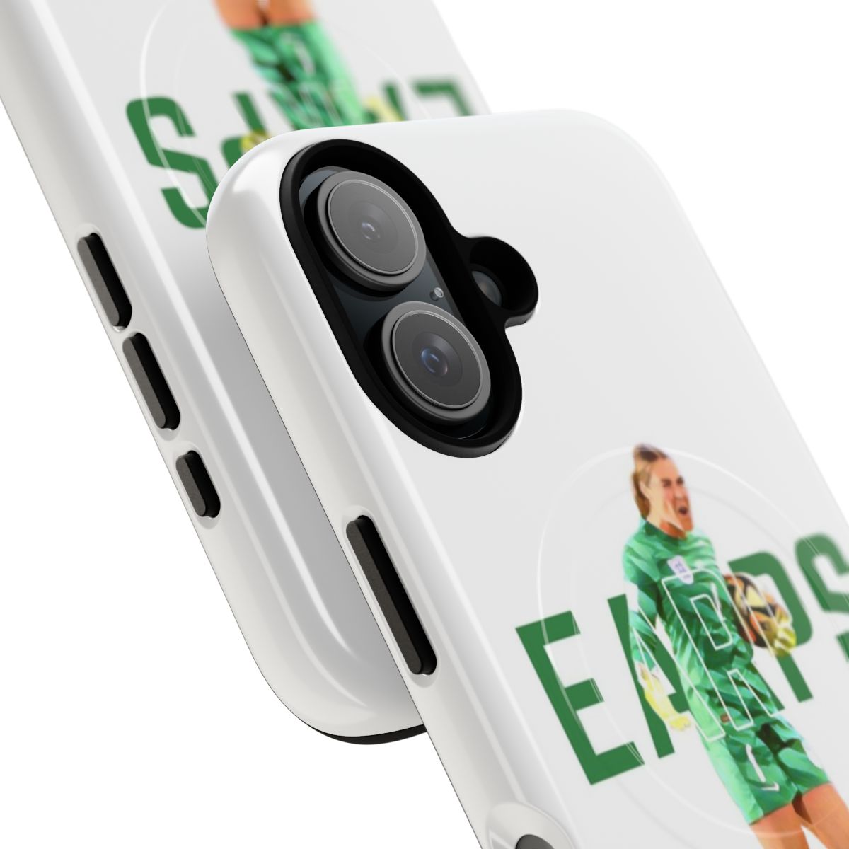 Magnetic tough phone case featuring England goalkeeper Mary Earps - Detail