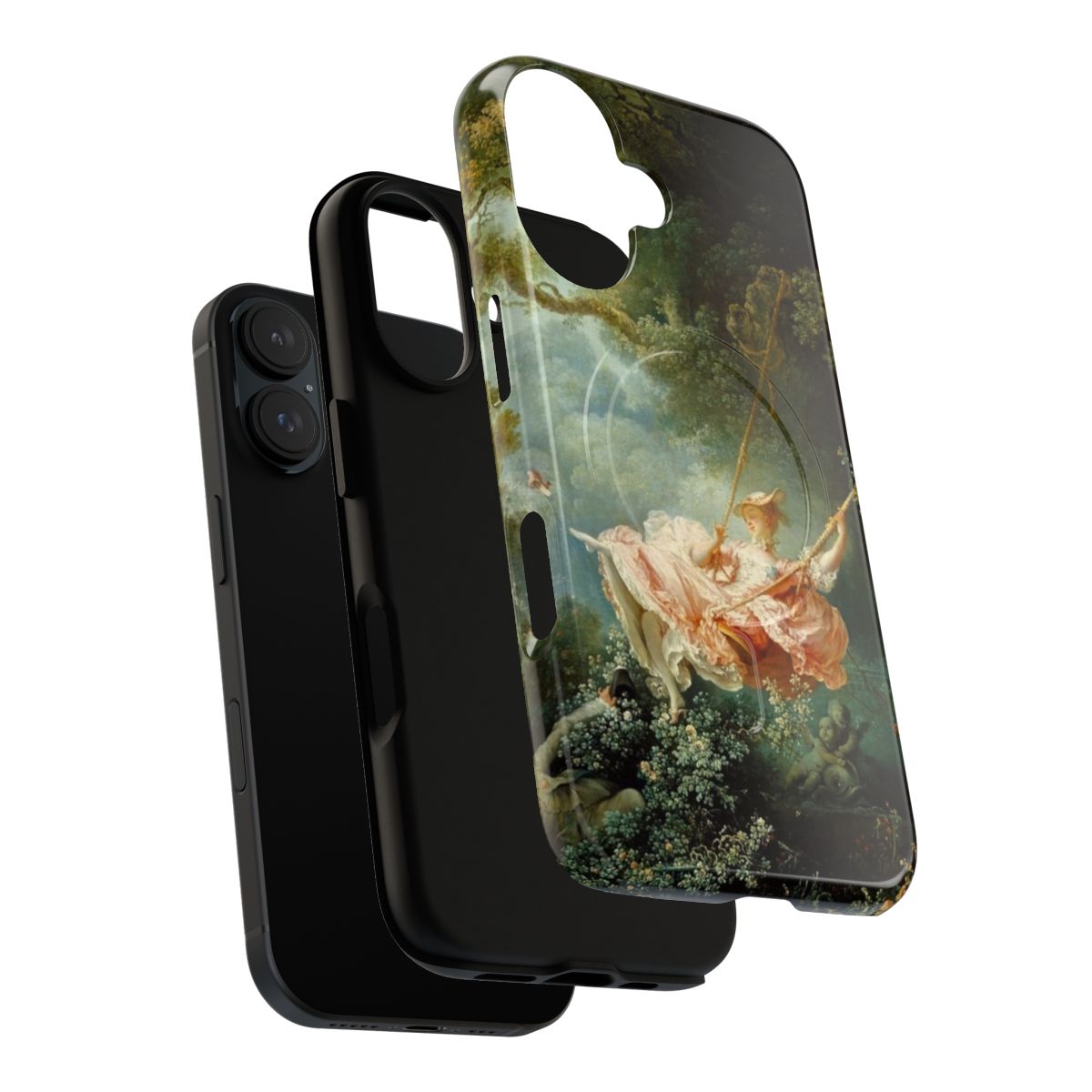 Magnetic tough phone case featuring the painting "The Swing" by Jean-Honore Fragonard - Layers