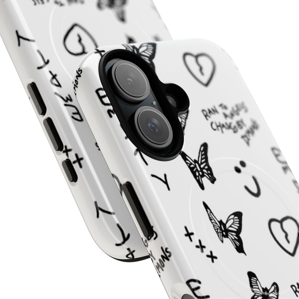 Customizable phone case featuring Jaden Hossler-inspired tattoo artwork - Detail