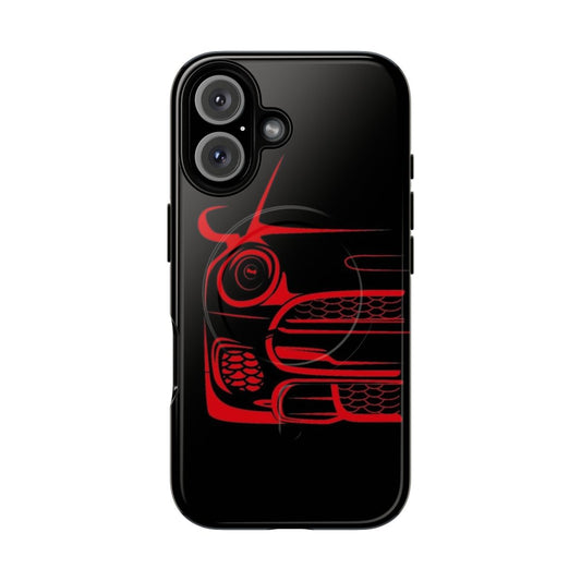 Durable magnetic car phone case for Mini Cooper enthusiasts