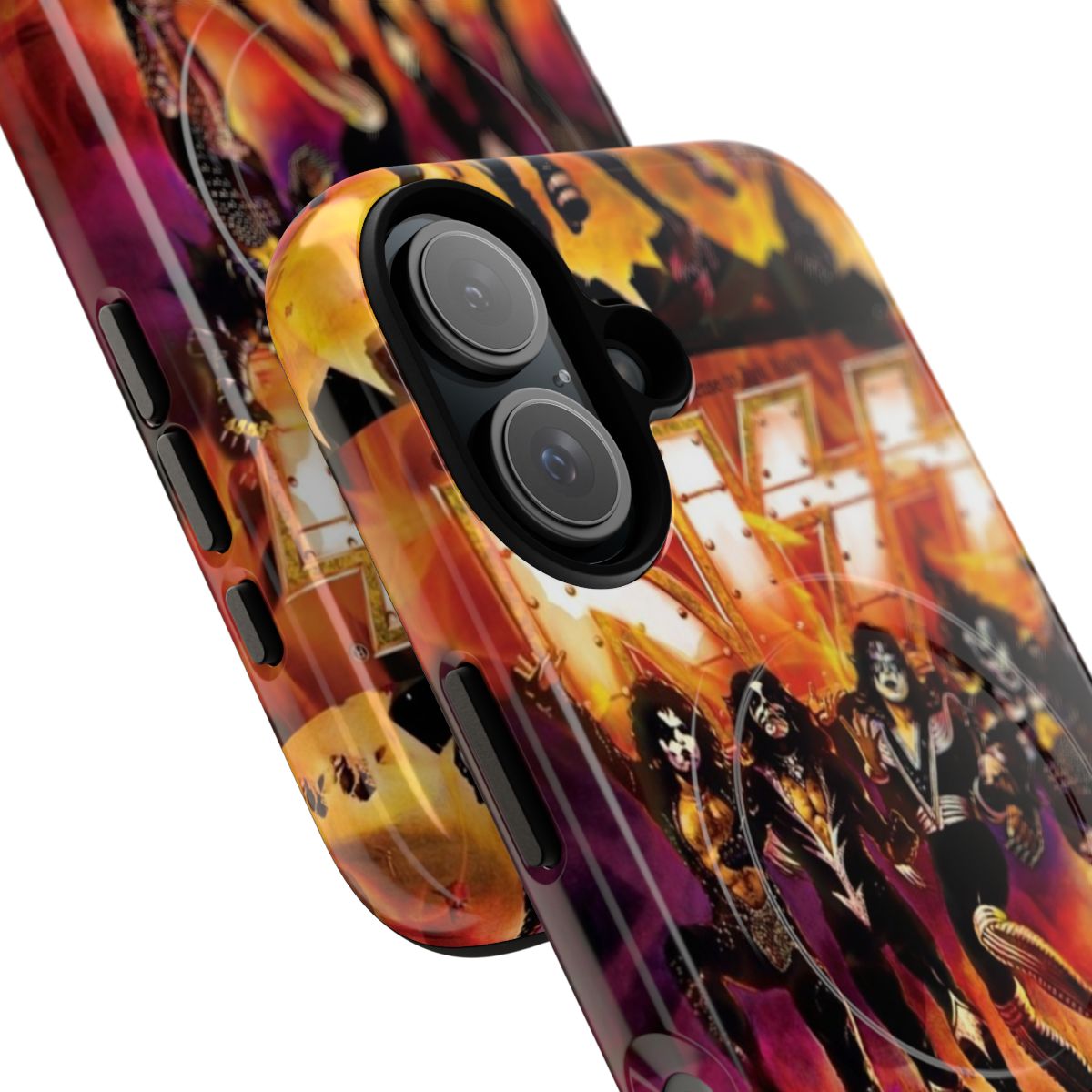 Magnetic tough phone case with KISS band graphic - Detail