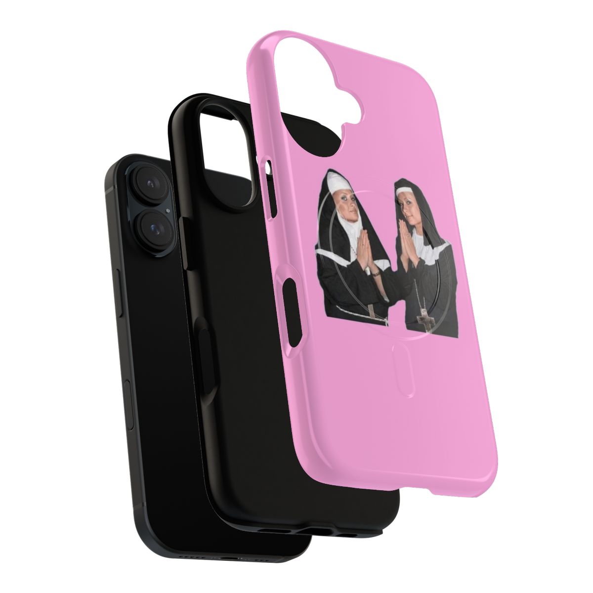 Magnetic tough phone case featuring paris hilton and nicole richie as nuns - Layers