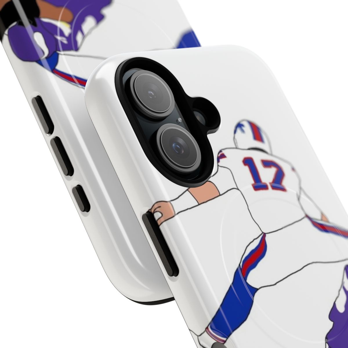 Magnetic tough phone case featuring Buffalo Bills quarterback Josh Allen - Detail