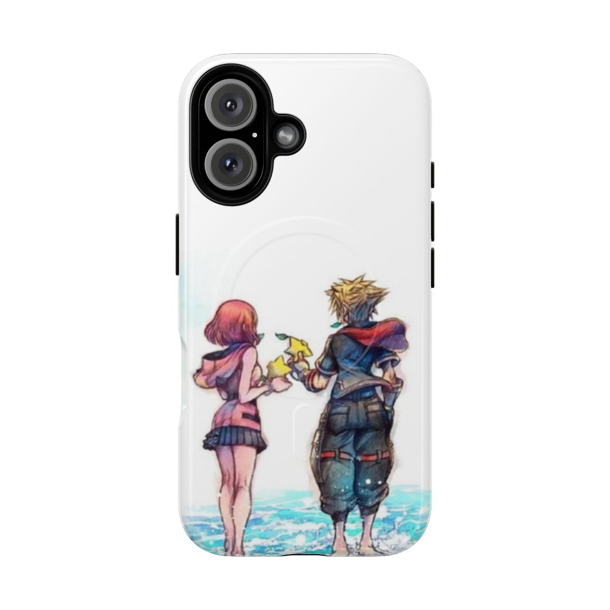 Kingdom Hearts inspired phone case with magnetic closure and tough design