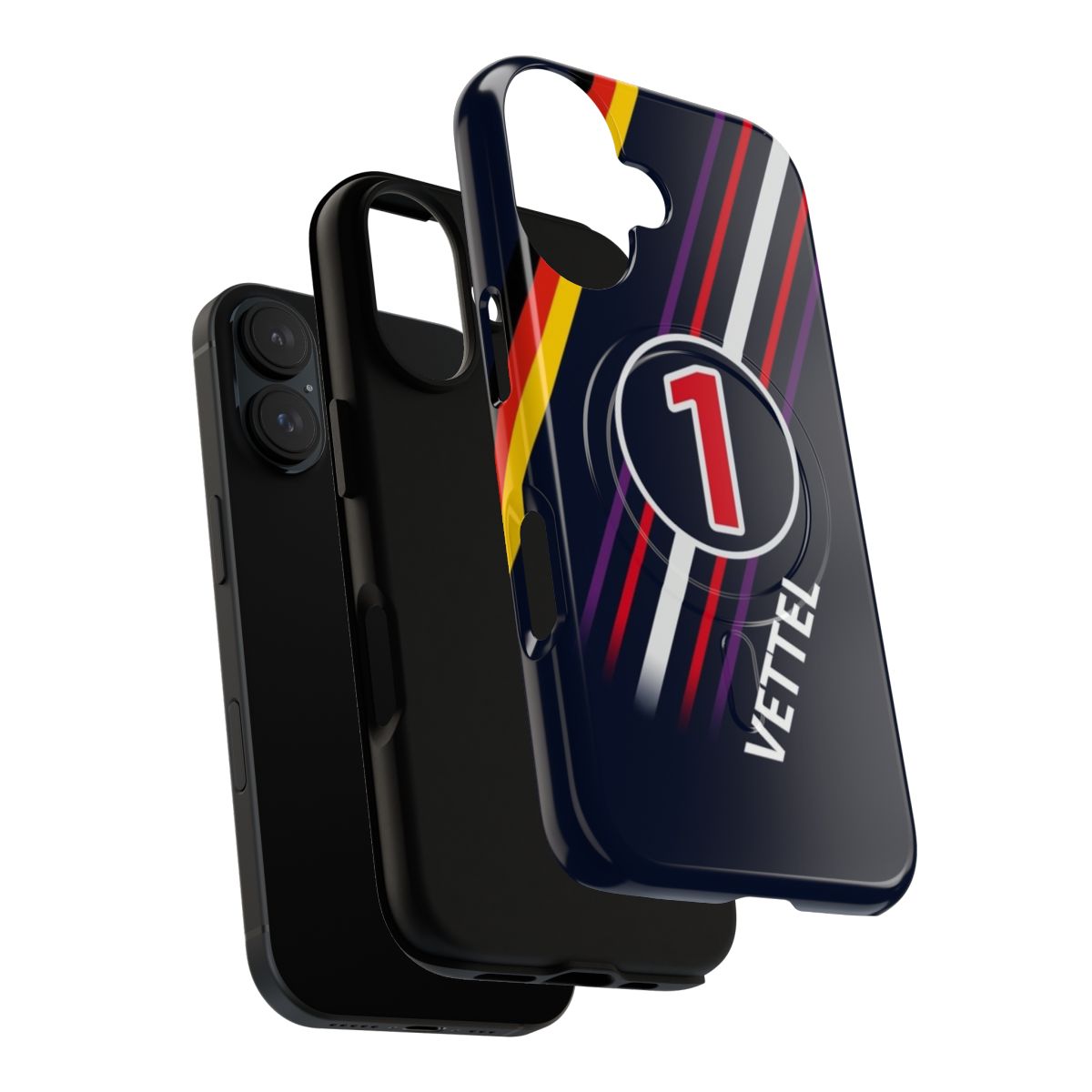 F1 2014 inspired phone case featuring Sebastian Vettel's number 1 design - Layers