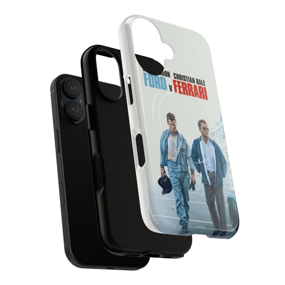 Magnetic tough phone case featuring Ford vs. Ferrari design - Layers